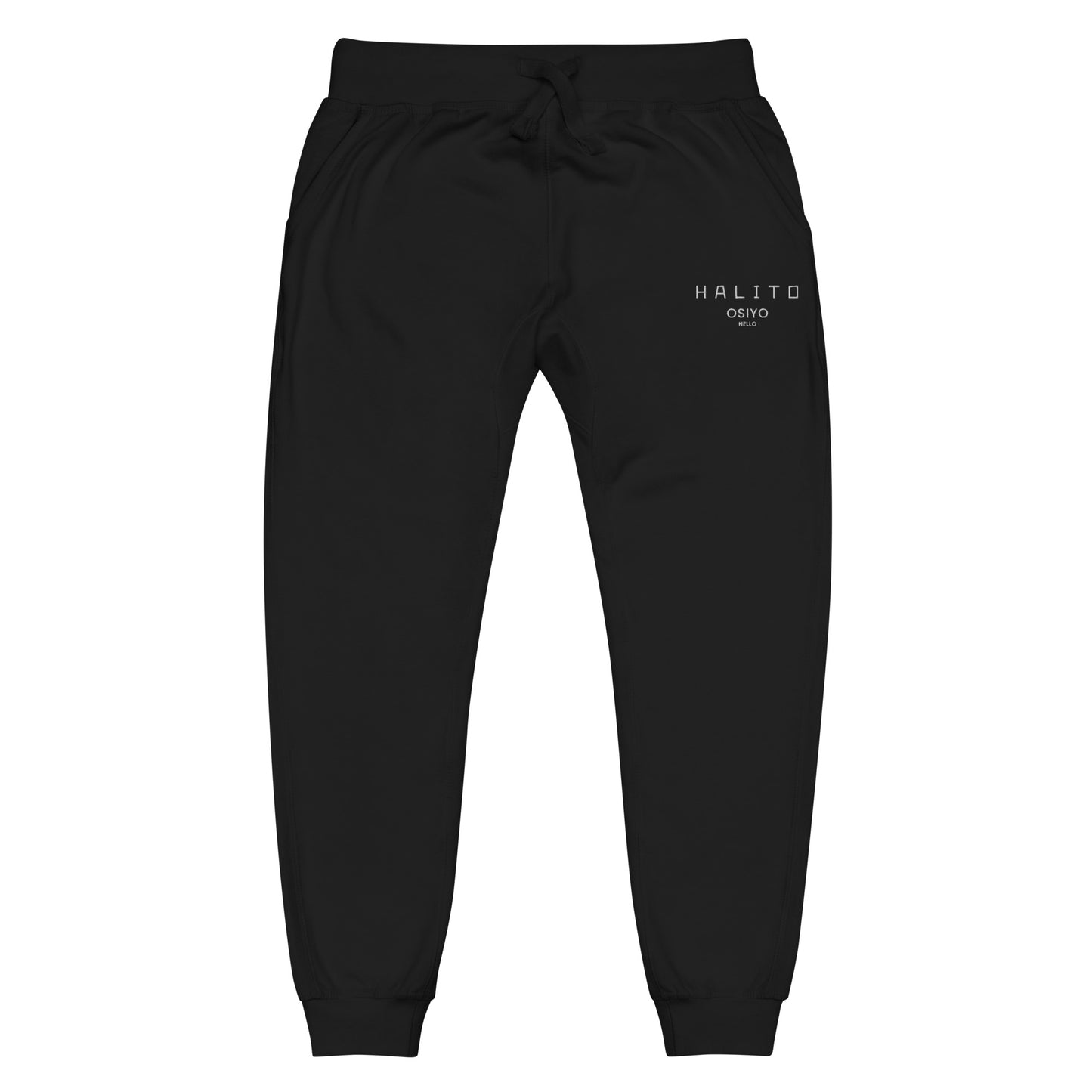 HALITO OSIYO HELLO EMBROIDERED Unisex fleece sweatpants