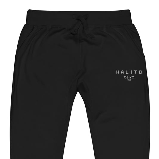 HALITO OSIYO HELLO EMBROIDERED Unisex fleece sweatpants