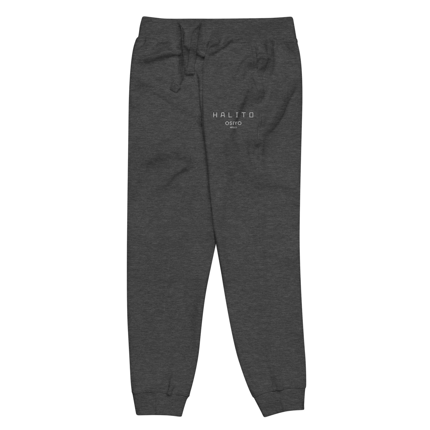 HALITO OSIYO HELLO EMBROIDERED Unisex fleece sweatpants