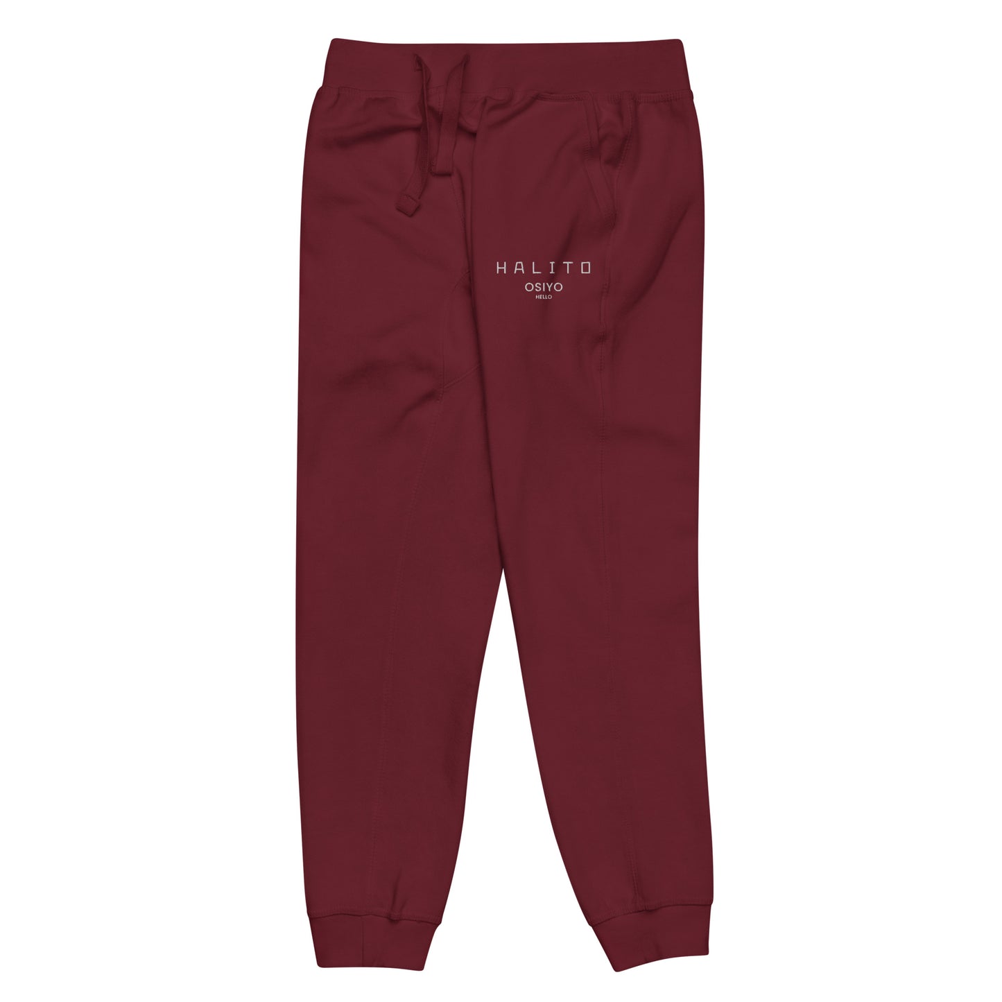 HALITO OSIYO HELLO EMBROIDERED Unisex fleece sweatpants