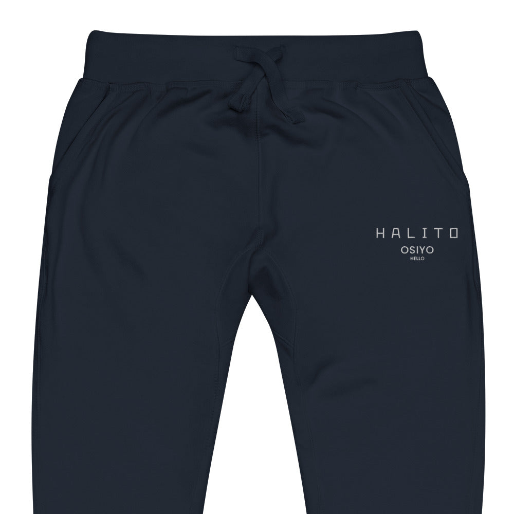 HALITO OSIYO HELLO EMBROIDERED Unisex fleece sweatpants